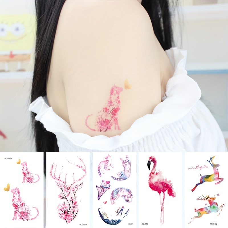 Fanoshon Animal Temporary Face Tattoo Sticker Set for Kids Adults Water  Transfer Butterfly Panda Deer Giraffe Fairy Floral Festival Body Paint  Makeup Decoration Stickers for Halloween A Animal Face