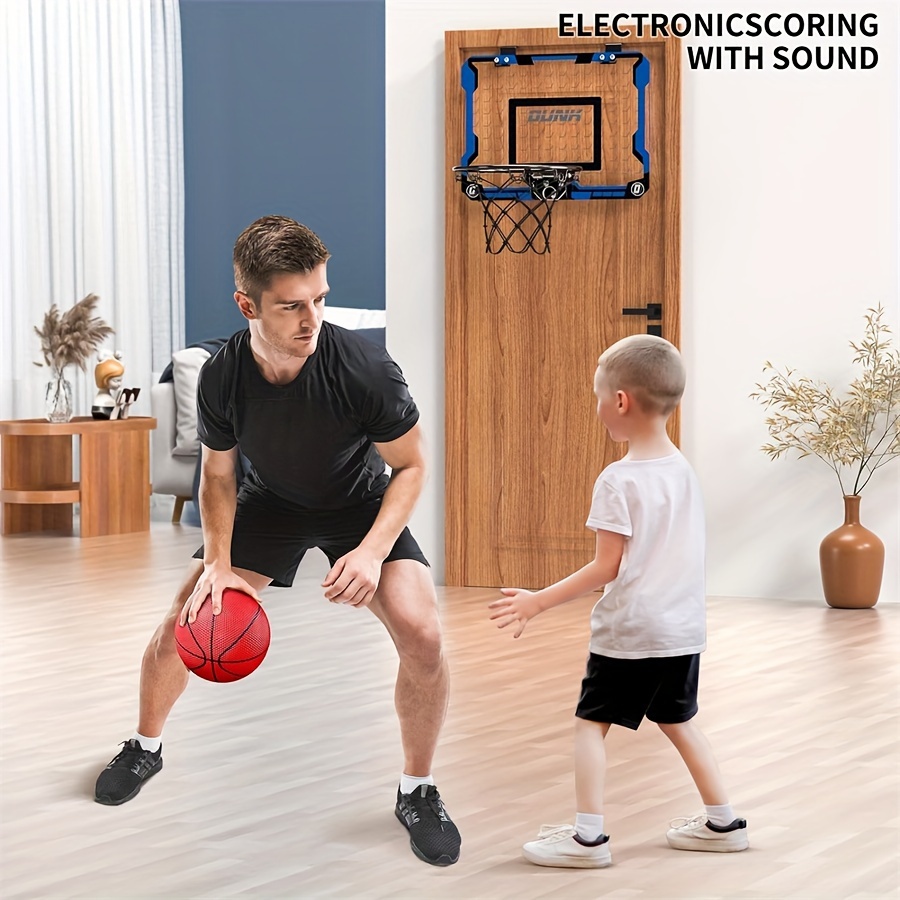 Panier de basket pour la chambre avec ballon 45x30 cm en métal et pvc  pure2improve 490007061 - Conforama