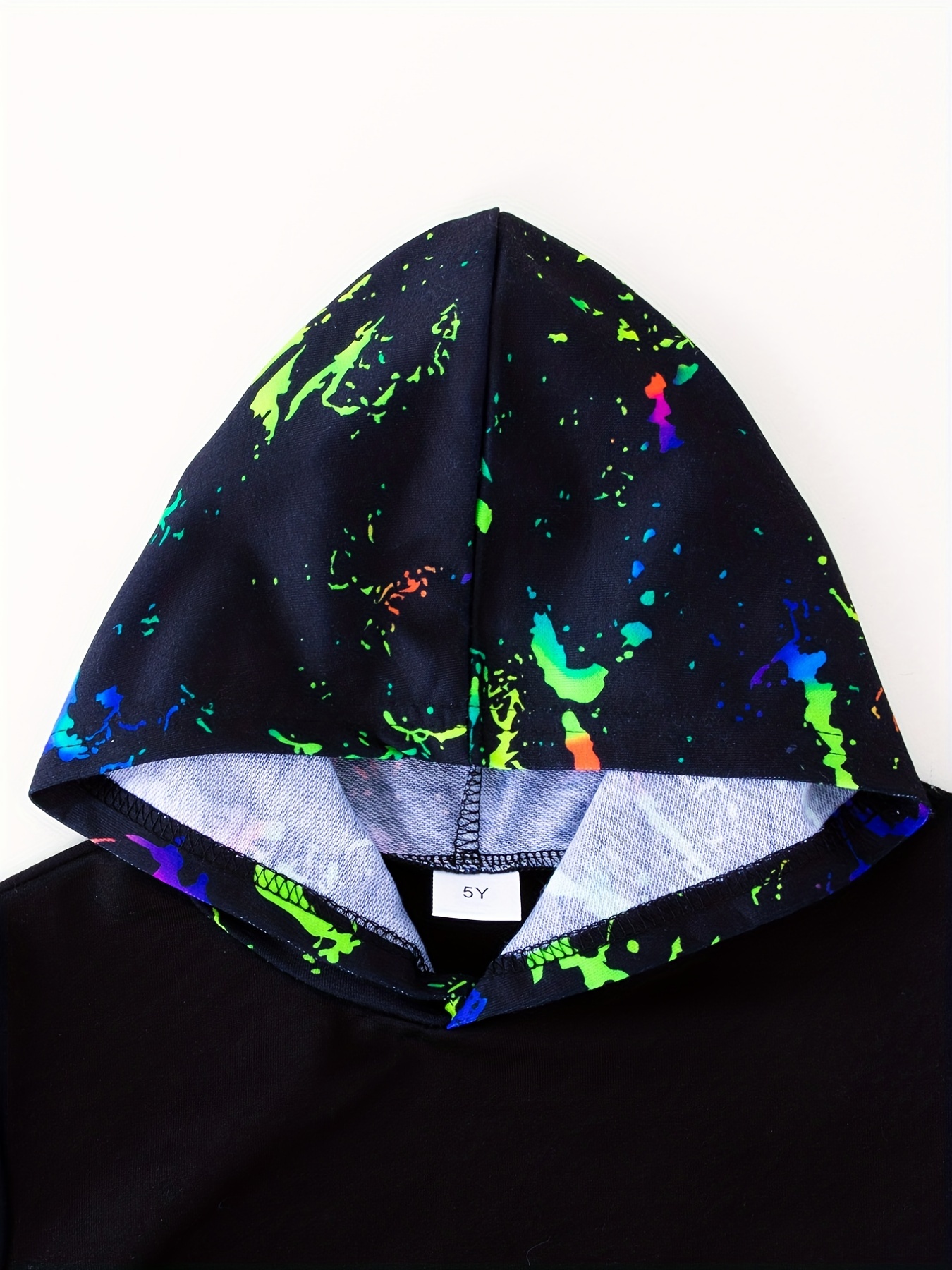 Boy's Paint Splash Pattern 2pcs Outfit Set