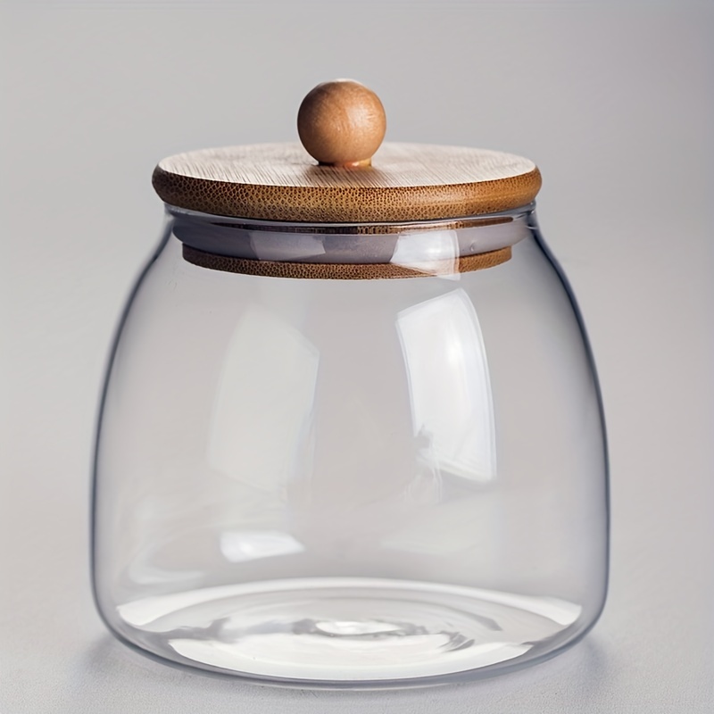 Transparent Amber Sketch Gold Grey Bead Decor Sealed Jar - Temu