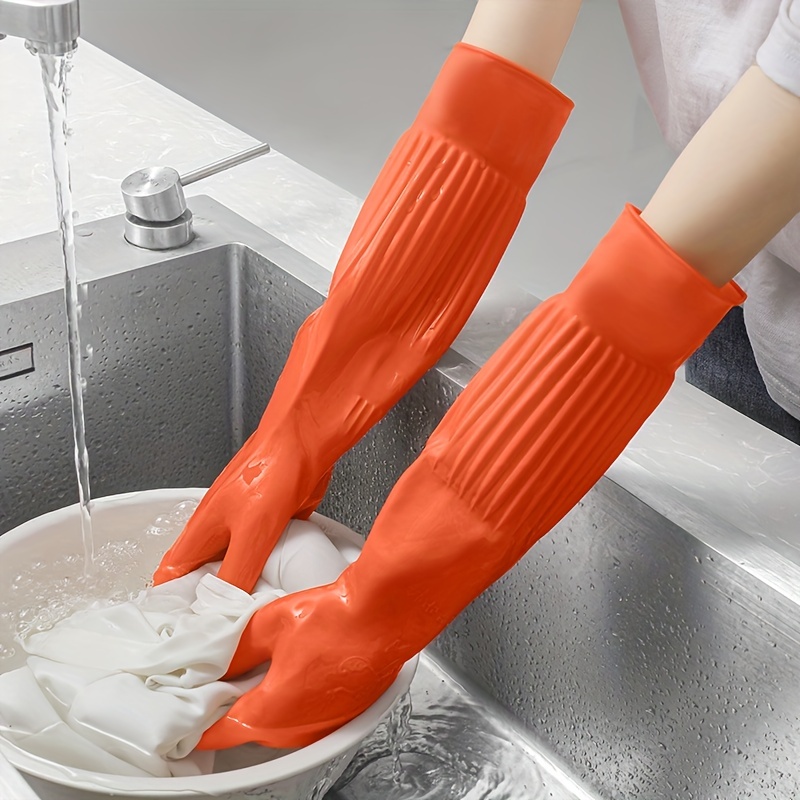 Cleaning Housework Household Gloves Long Rubber Waterproof