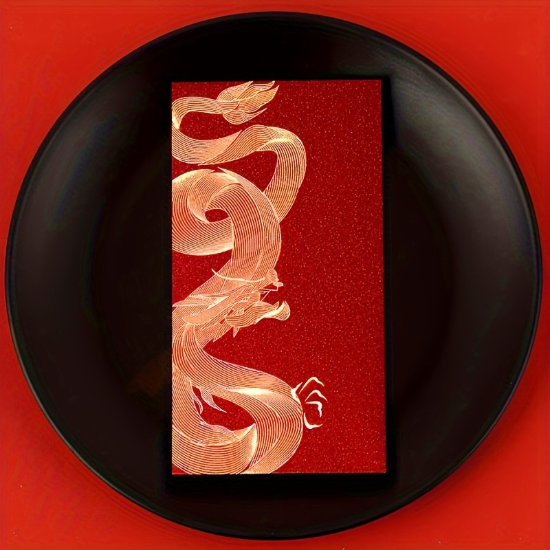 12pcs Year Of The Dragon Red Envelope Creative Good Luck Red Envelopes