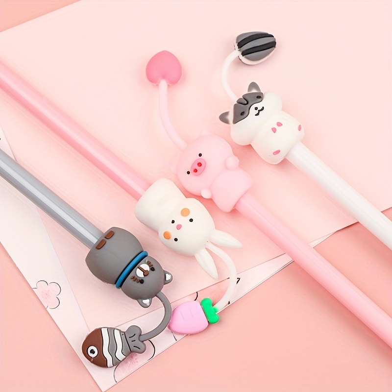 Cute Gel Pen: Creative Bunny Girls Bowknot Press Office Gift - Temu