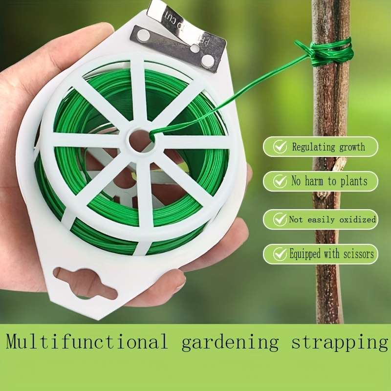 1pc Generic Plant Binding Wire Garden Tie With Cutter Plant Wire
