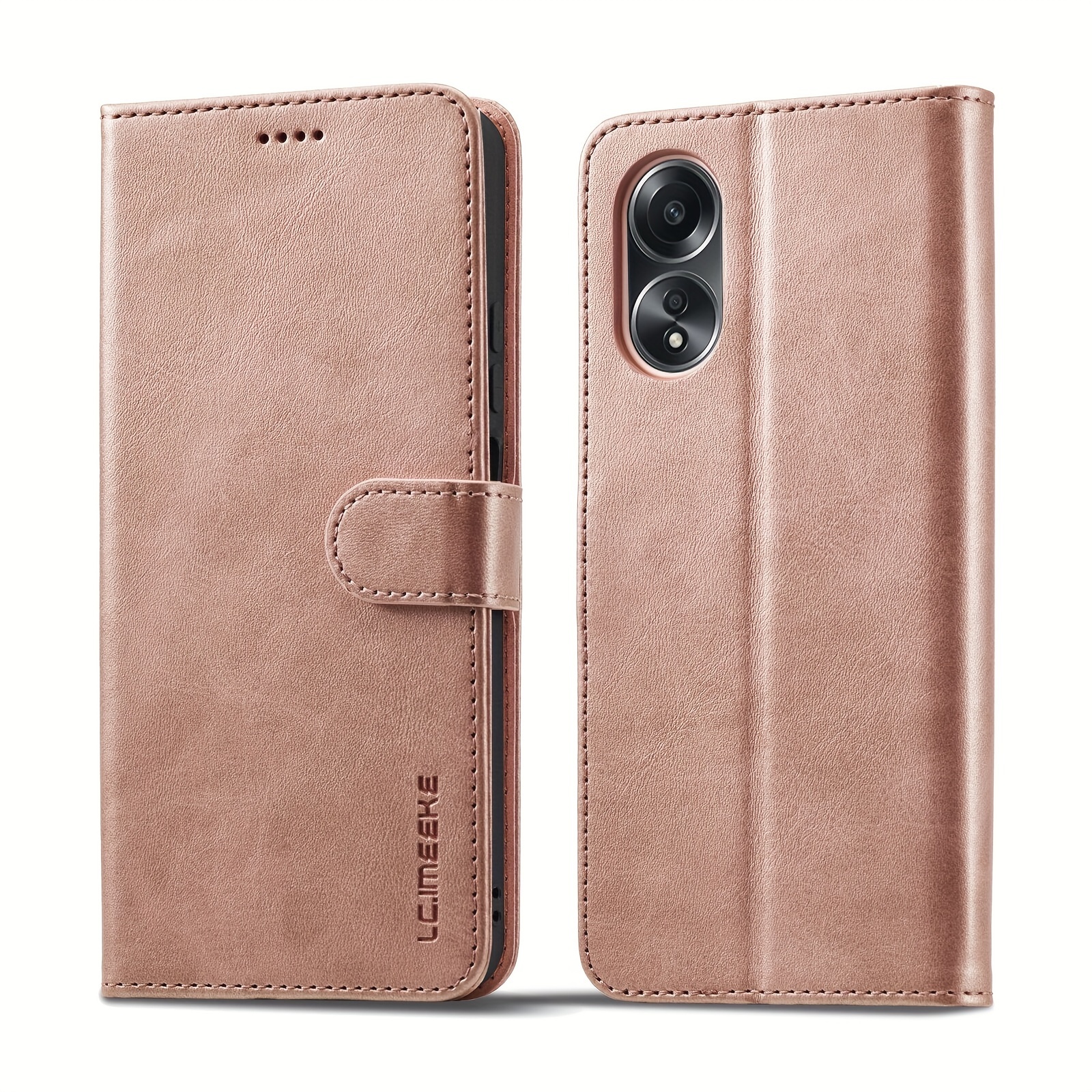 Oppo A38 4g / A18 4g Funda Teléfono Tapa Cuero Pu Cremallera - Temu Chile