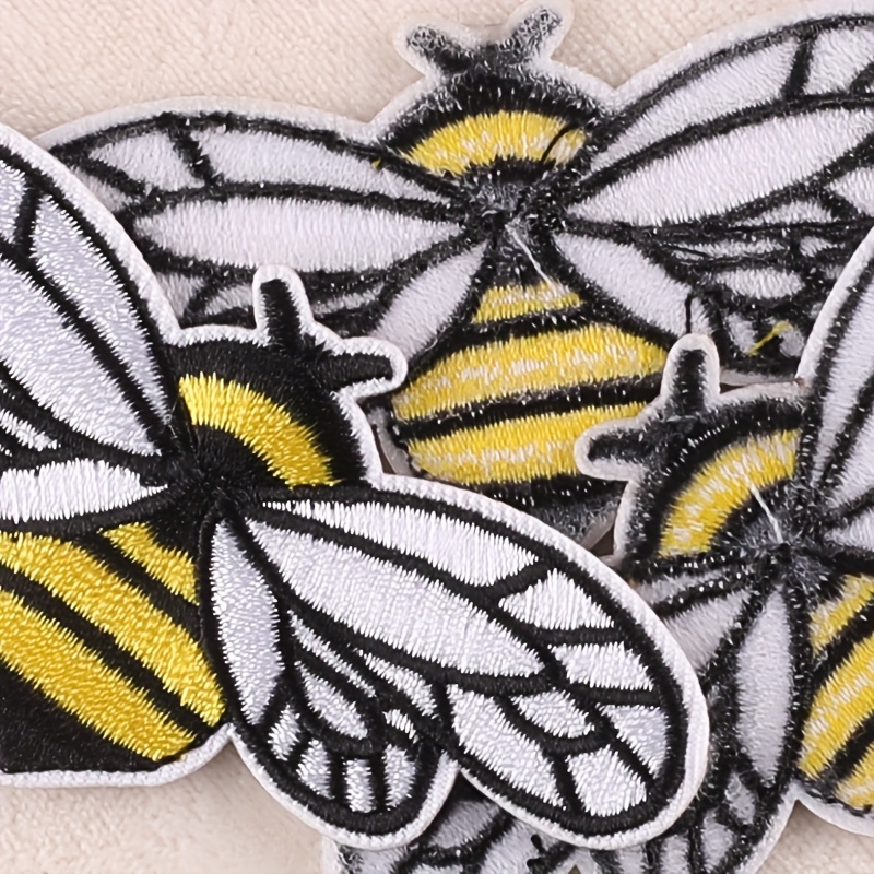 Cartoon Bee Shape Embroidery Patches For Clothing Iron Sew - Temu
