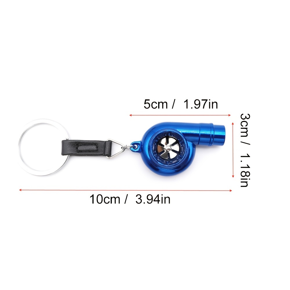 real whistle sound turbo keychain sleeve bearing spinning turbo key chian auto part turbine turbocharger key ring key holder accessoies 1