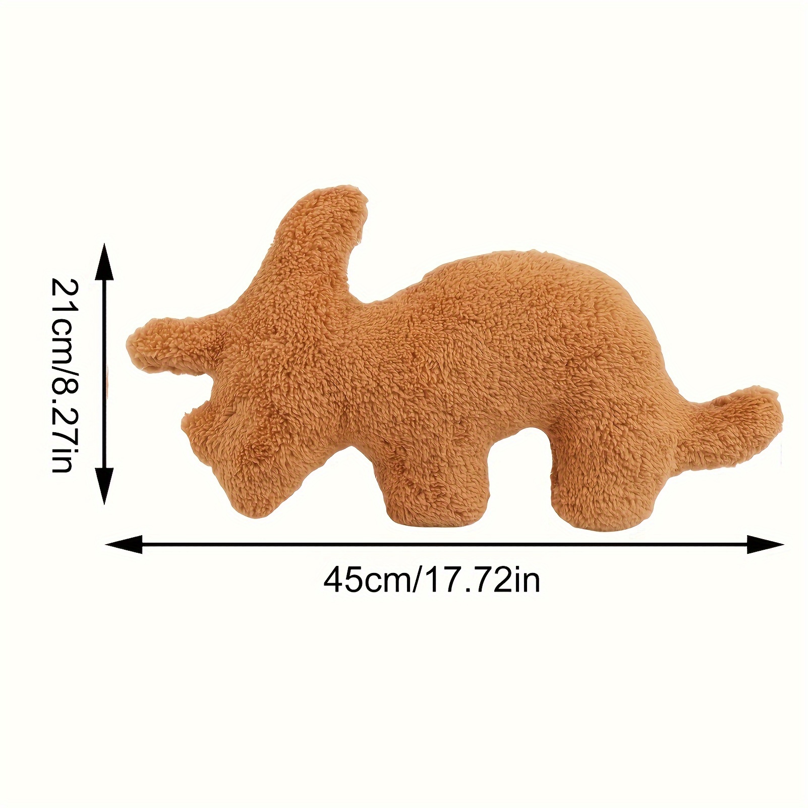 Dino Nugget Pillow poulet Nugget peluche oreiller câlin confortable (ne  peut pas se tenir debout), cadeau créatif pour les garçons et les filles