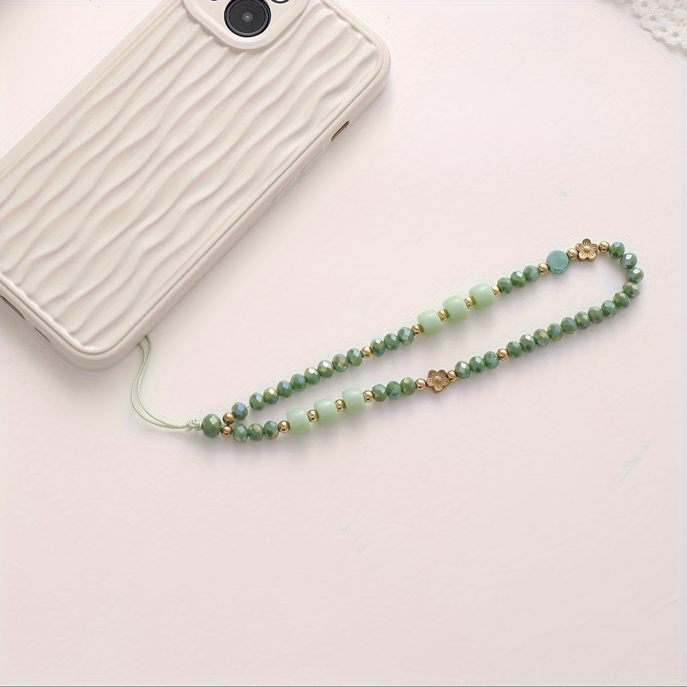 Colorful Crystal Small Flower Mobile Phone Chain