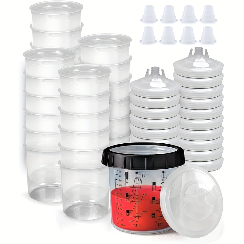 Disposable Paint Spray Gun Cups Liners and Lid System, 190 MIC – National  Supply Company