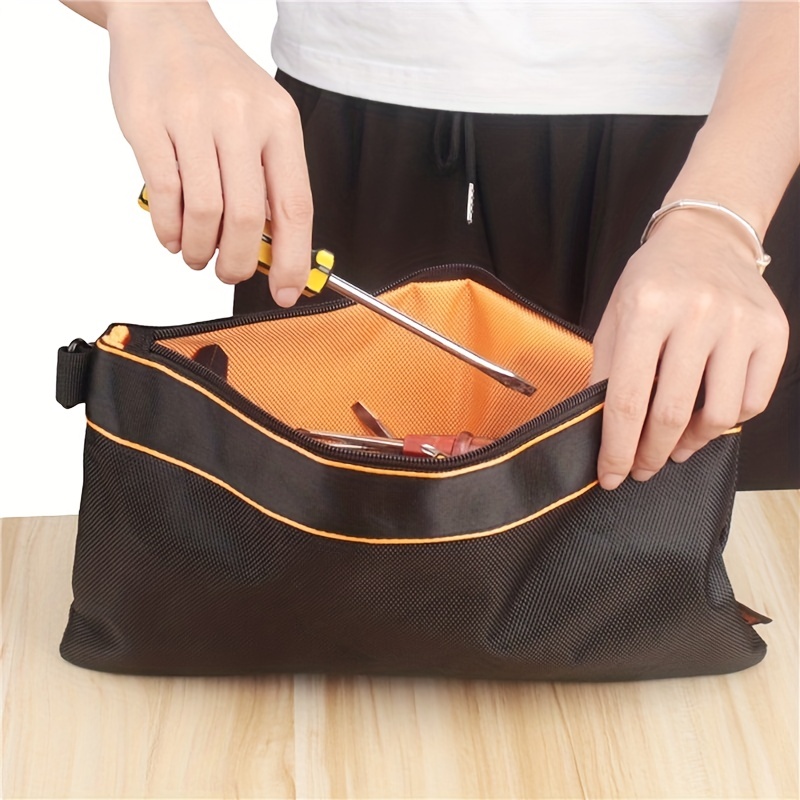 Oxford Cloth Portable Zipper Bag Hand Tool Pouch Tote Bag