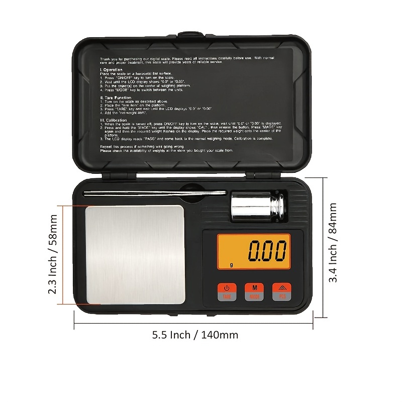 Goxawee Mini Electronic Digital Pocket Scale Mini Key Style - Temu