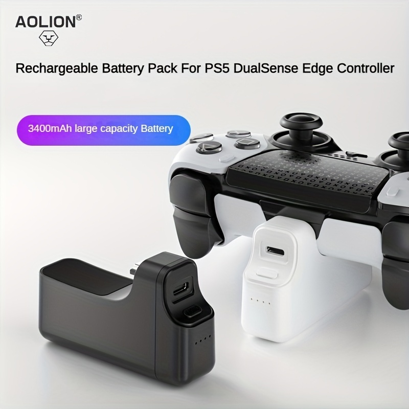 PS5 DualSense Edge Controller Battery Pack,3500mAh Fast  Charging, Portable Wireless Charger - Rechargeable Battery Pack for  PlayStation5 DualSense Edge Controller, Extra Battery Life, Ps5 Accessories  : Video Games