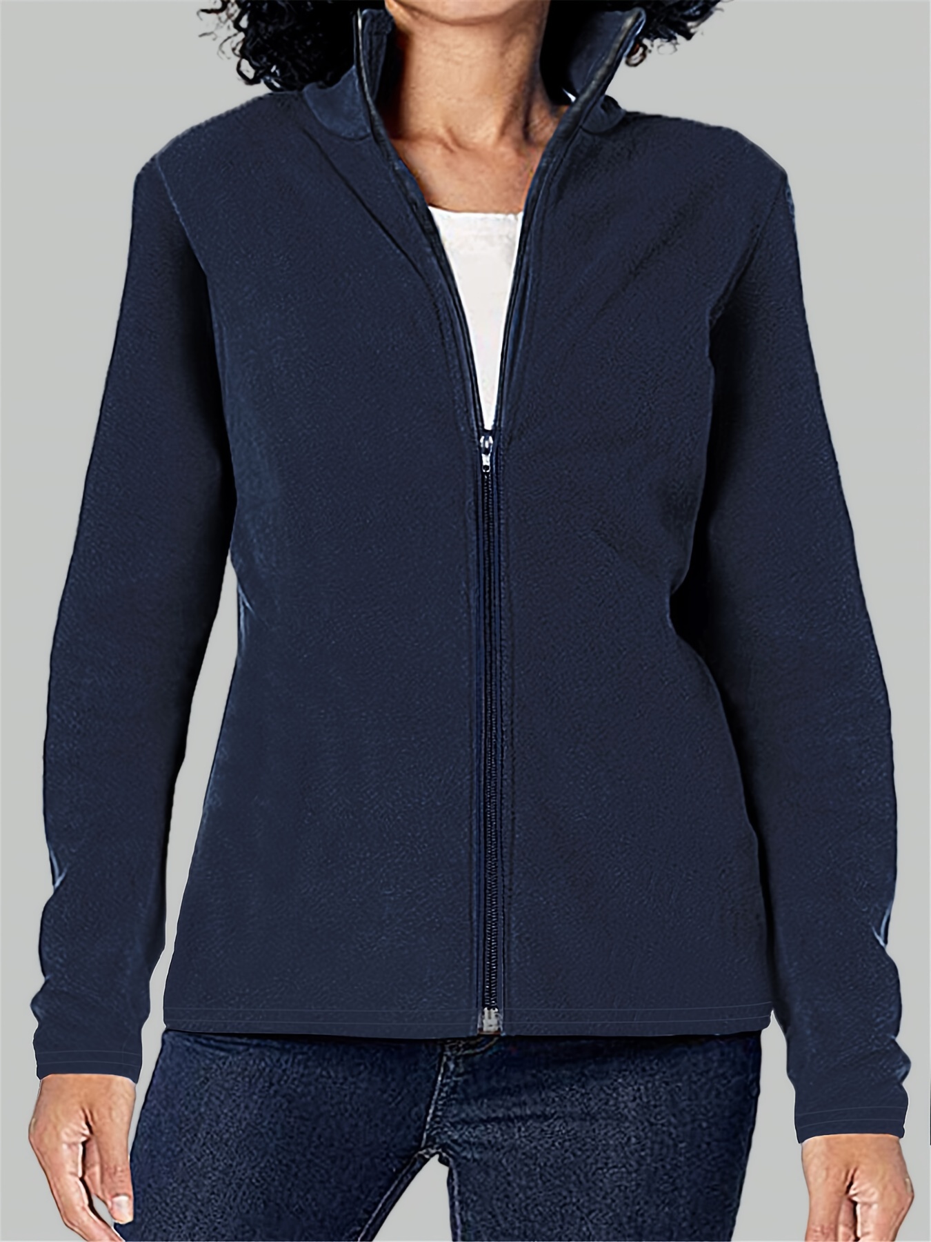 Anorak-Chaqueta larga de algodón con capucha para mujer, abrigo informal,  holgado, versátil, de color sólido