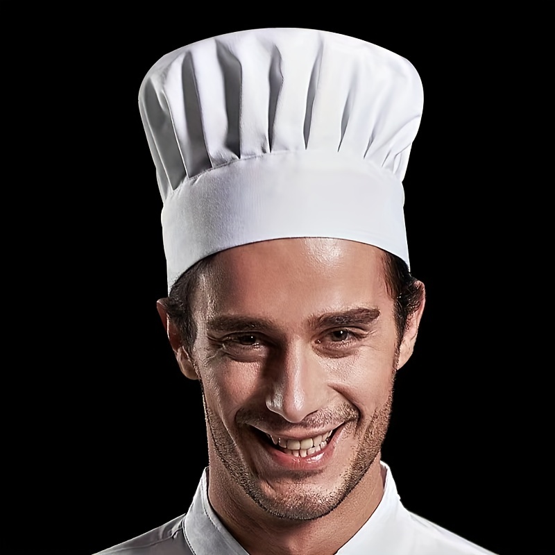 

Chef Hats For Men Elastic Band Chef Hat Catering Baker's Hats Cooking Canteen