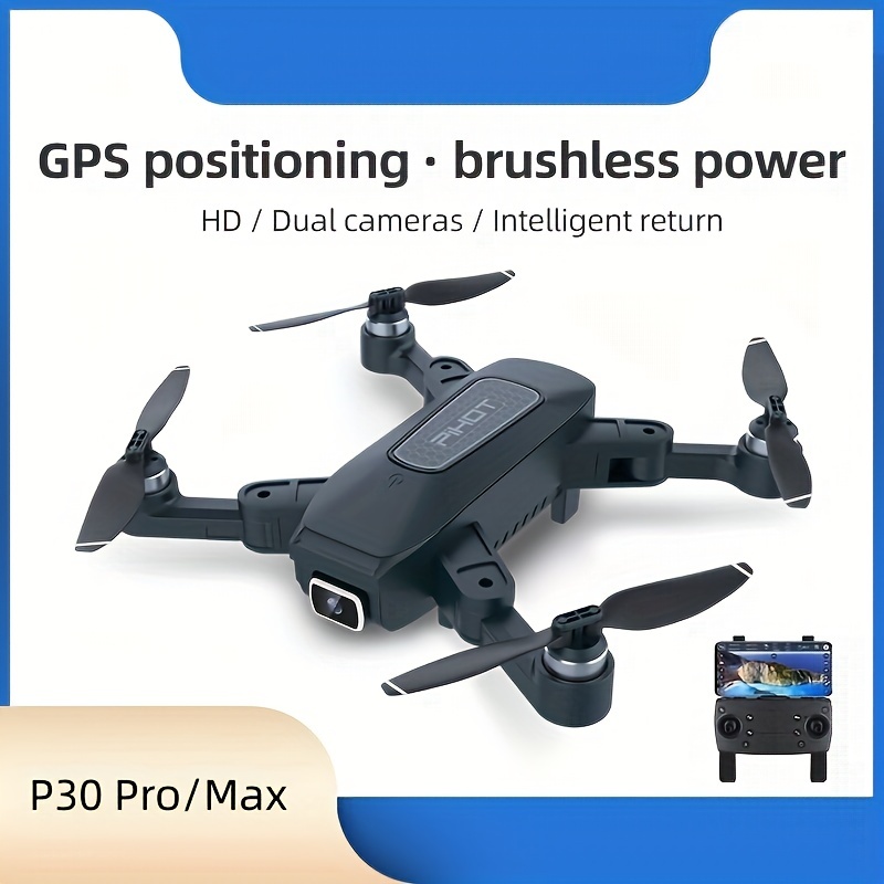  GPS Drone with 4K dual Camera for Adults, Professional Drones  with Brushless Motor, 60 Mins Long Flight Time, Auto Return Home, Follow  Me, Optical Flow Positioning, RC Quadcopter for Beginners 