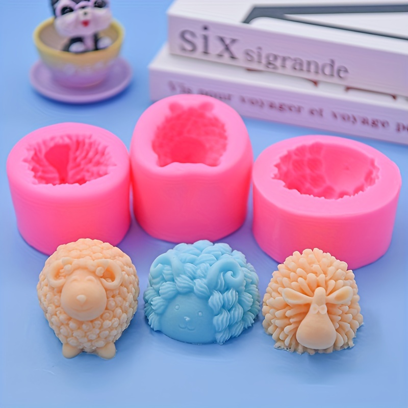 Sheep Chocolate Mold Goat Soap Molds Silicone Shapes Silicone Candle Molds  Forms DIY Candle Making Handmade Soap Clay Plaster - AliExpress