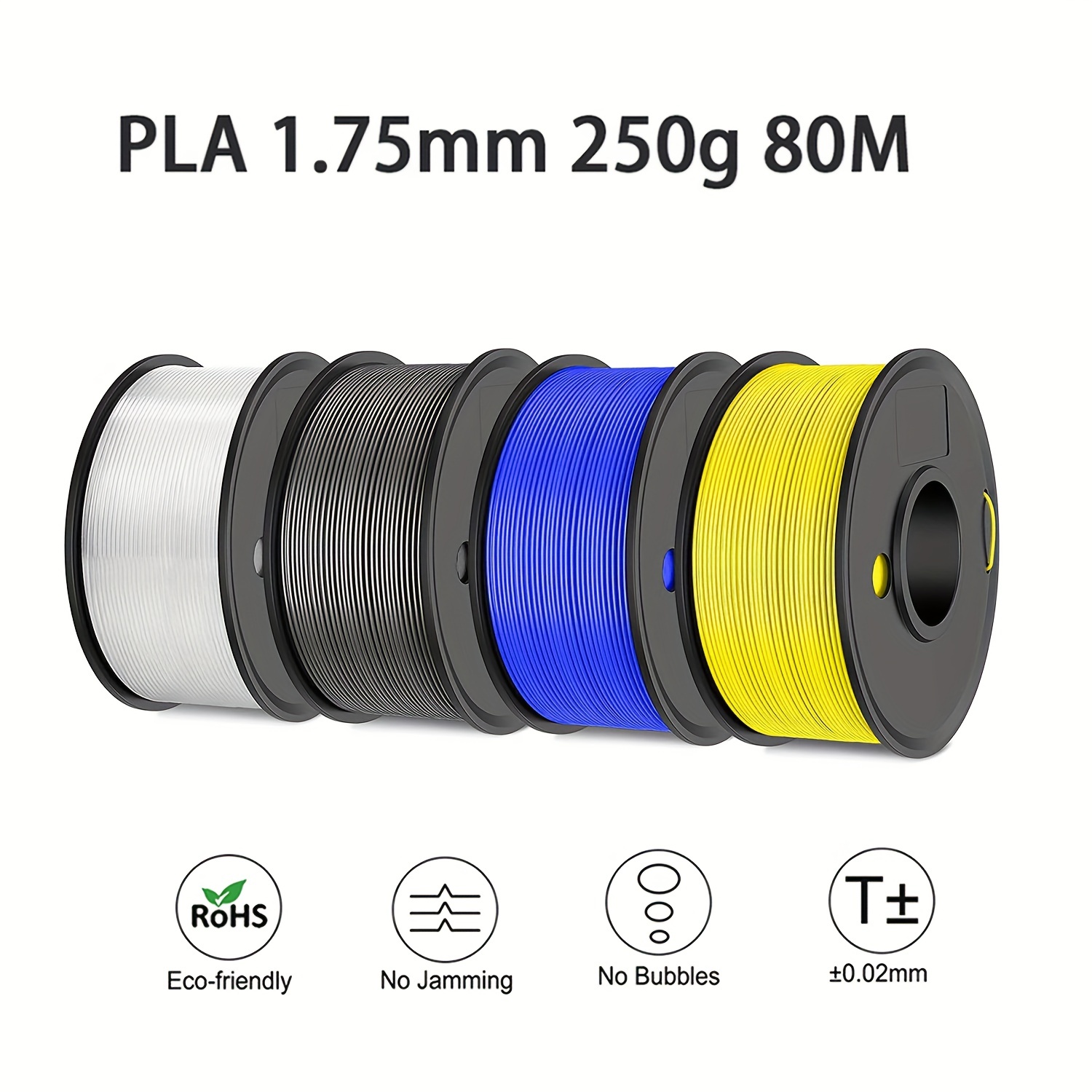PLA/PCL/ABS Filament For 3D Pen Diameter 1.75mm Plastic ,Vivid colors, non  repetitive colors, environmentally Does Not Repeat