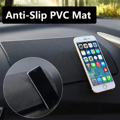 Support à smartphone avec tapis antidérapant pour tableau de bord de  voiture, Supports et tablettes