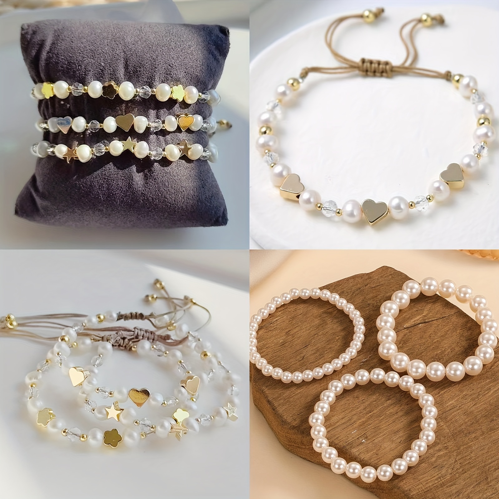  Paquete de 12 collares y pulseras para niñas, joyas