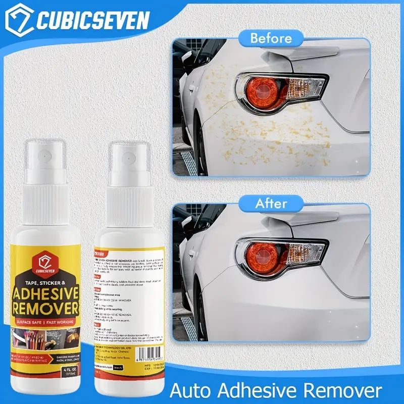 Cubicseven Car Adhesive Remover Kit Sticker Residue Remover - Temu