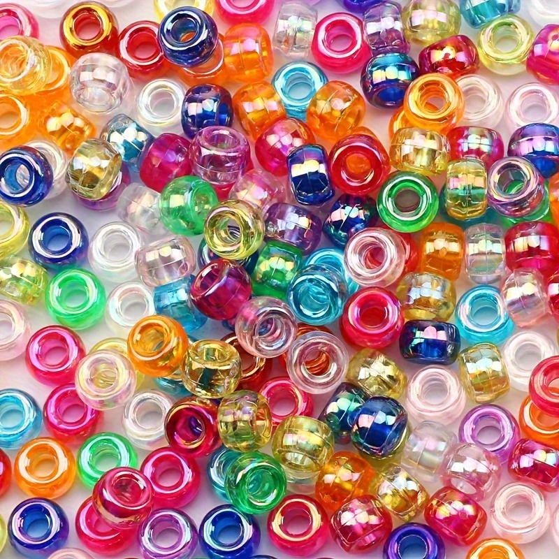2400pcs Acrylic Pony Kandi Beads Kit Large Hole Hair Beads for Jewelry  Making DIY Charm Bracelets Alphabet Letter Beads BOX