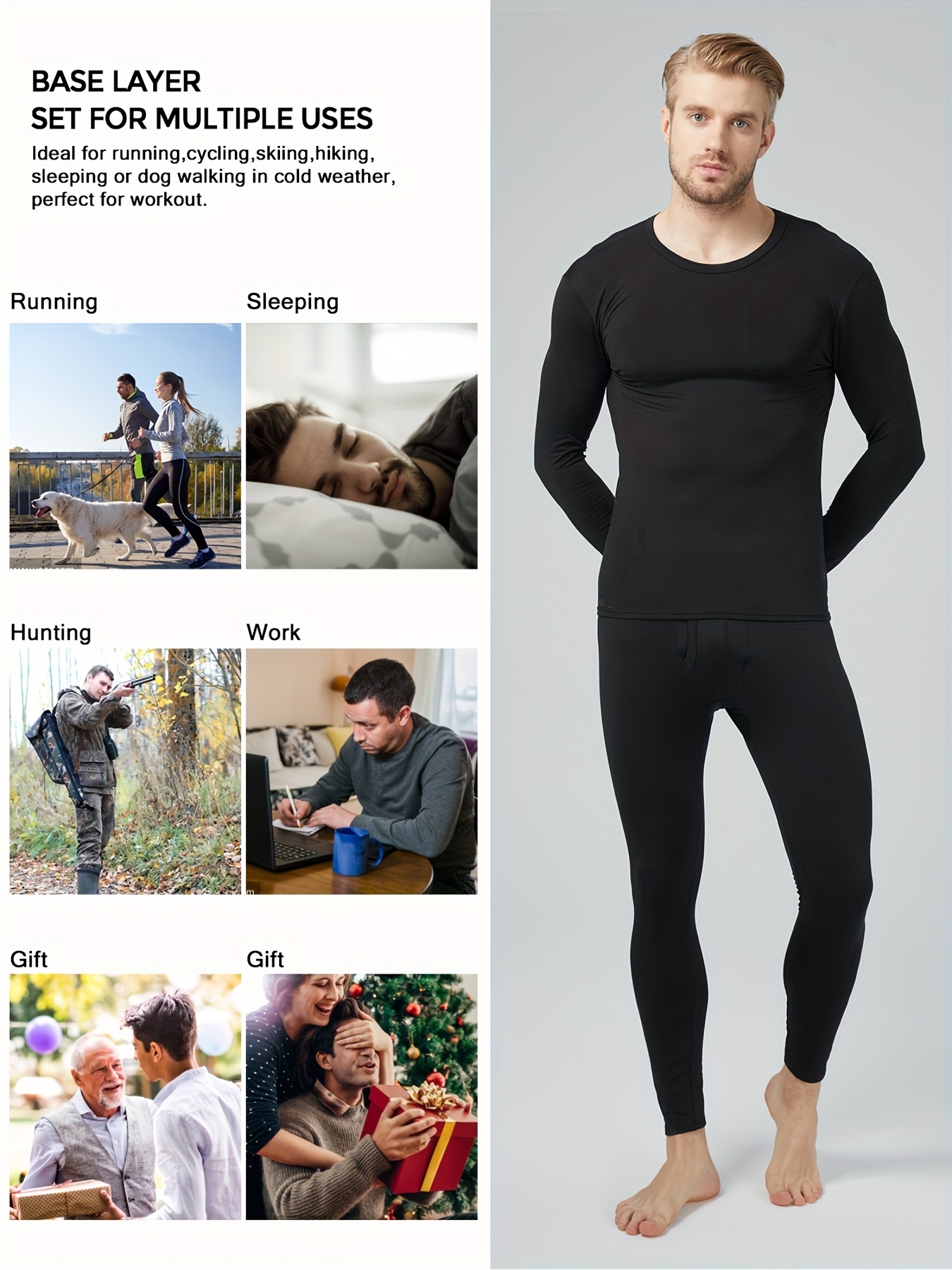 Best Thermal Pants for Men, 100% Cotton Ultra Soft Long Underwear Mens Long  Johns Bottoms Warm Base Layer at  Men's Clothing store