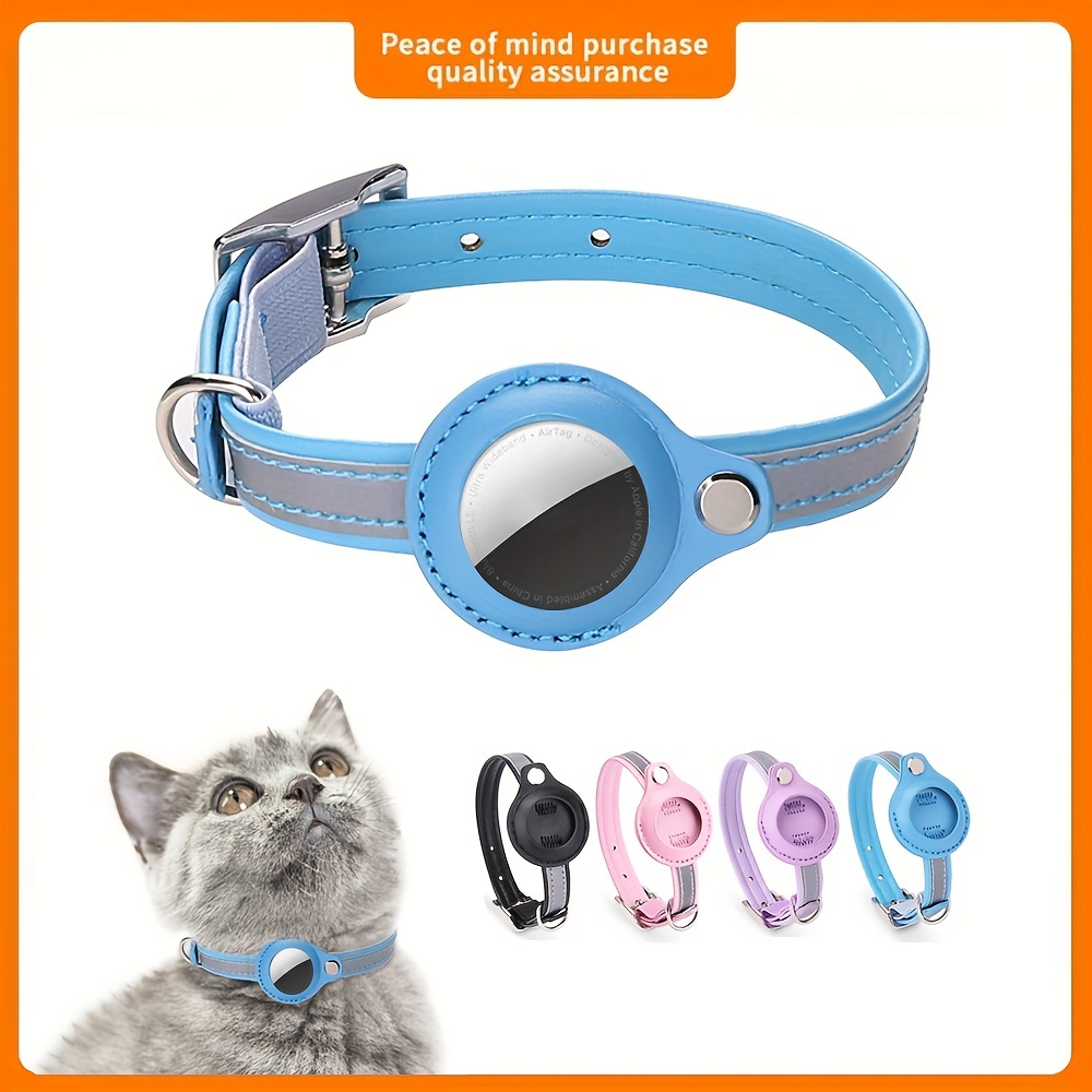 Pet Cat Collar Safety Buckle Adjustable Breakaway Belt Airtag Case Dog  Collar With Bell Pet With Footprints Collar Anti-lost for - AliExpress