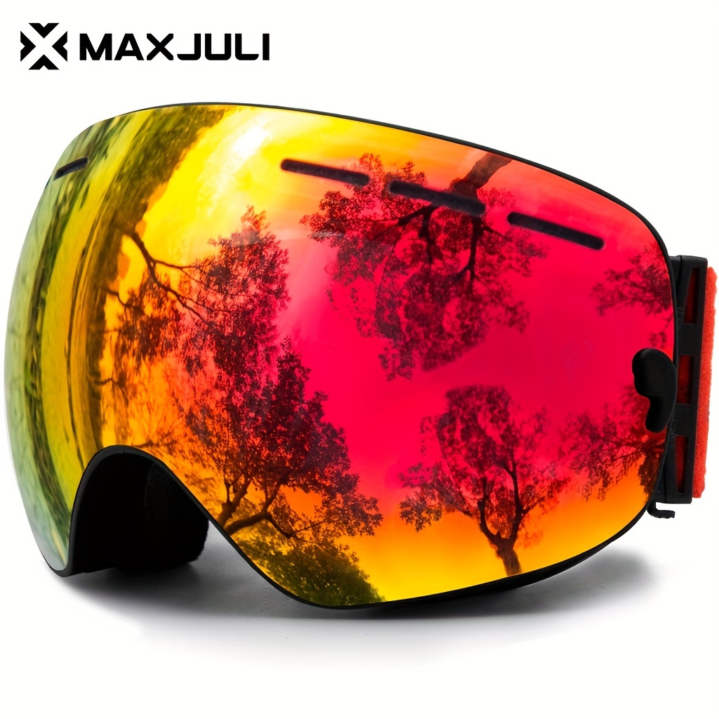 COPOZZ Ski Goggles Men Women UV400 Anti-fog Ski Eyewear Snow Glasses Adult  Snowboard Goggle with Night Yellow Lens and Case Set - AliExpress