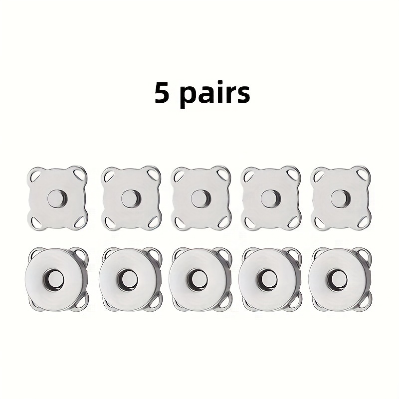 5pair Magnetic Clothing Invisible Magnet Buttons Metal Buttons Magnet  Buttons Sewing Supplies Handmade DIY Clothing Decoration