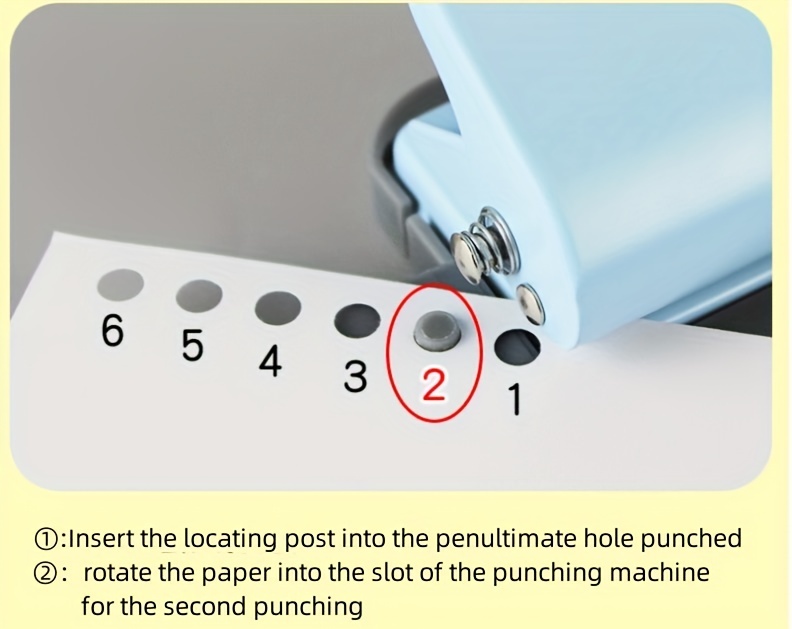 Metal 6 Hole Punch Portable Handheld Hole Puncher Daily - Temu
