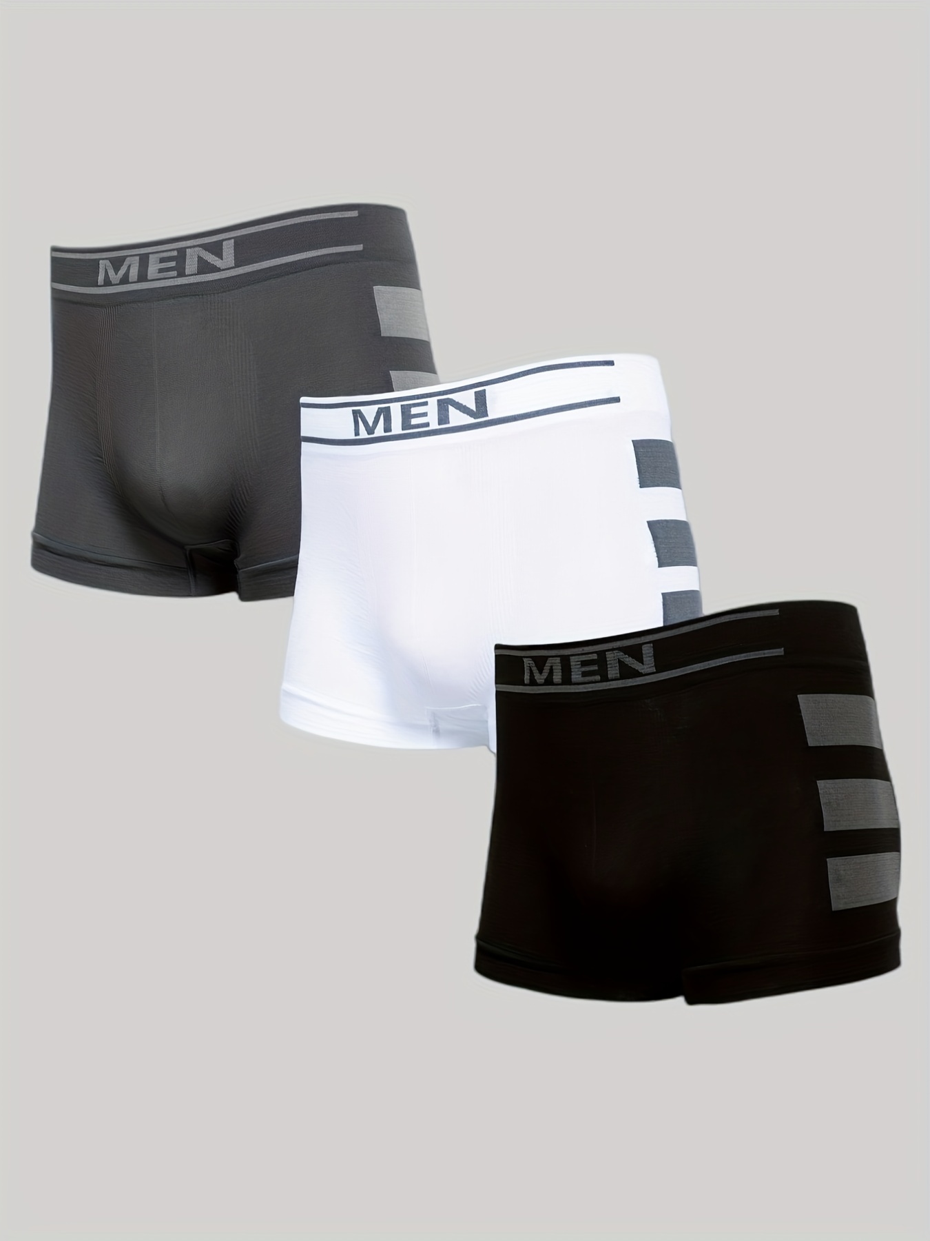 4Pcs Sexy Print Men Underwear Boxer Cueca Male Panty Lingerie Men