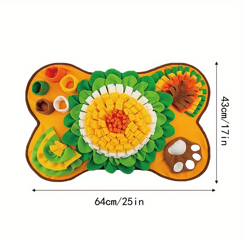 2-In-1 Flower Pad Snuffle Mat Bowl