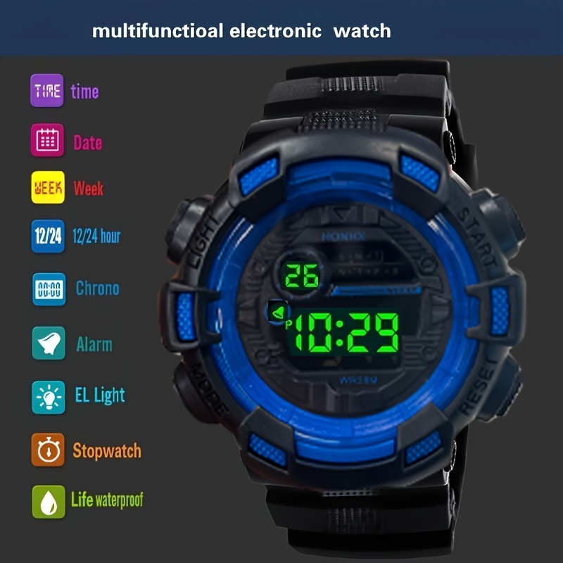 Relojes Digitales Led Hombre, Relojes Impermeables Deportivos Luminosos  Moda, Excelente Regalar En Navidad, Cumpleaños Día Acción Gracias - Joyería  Accesorios - Temu Mexico