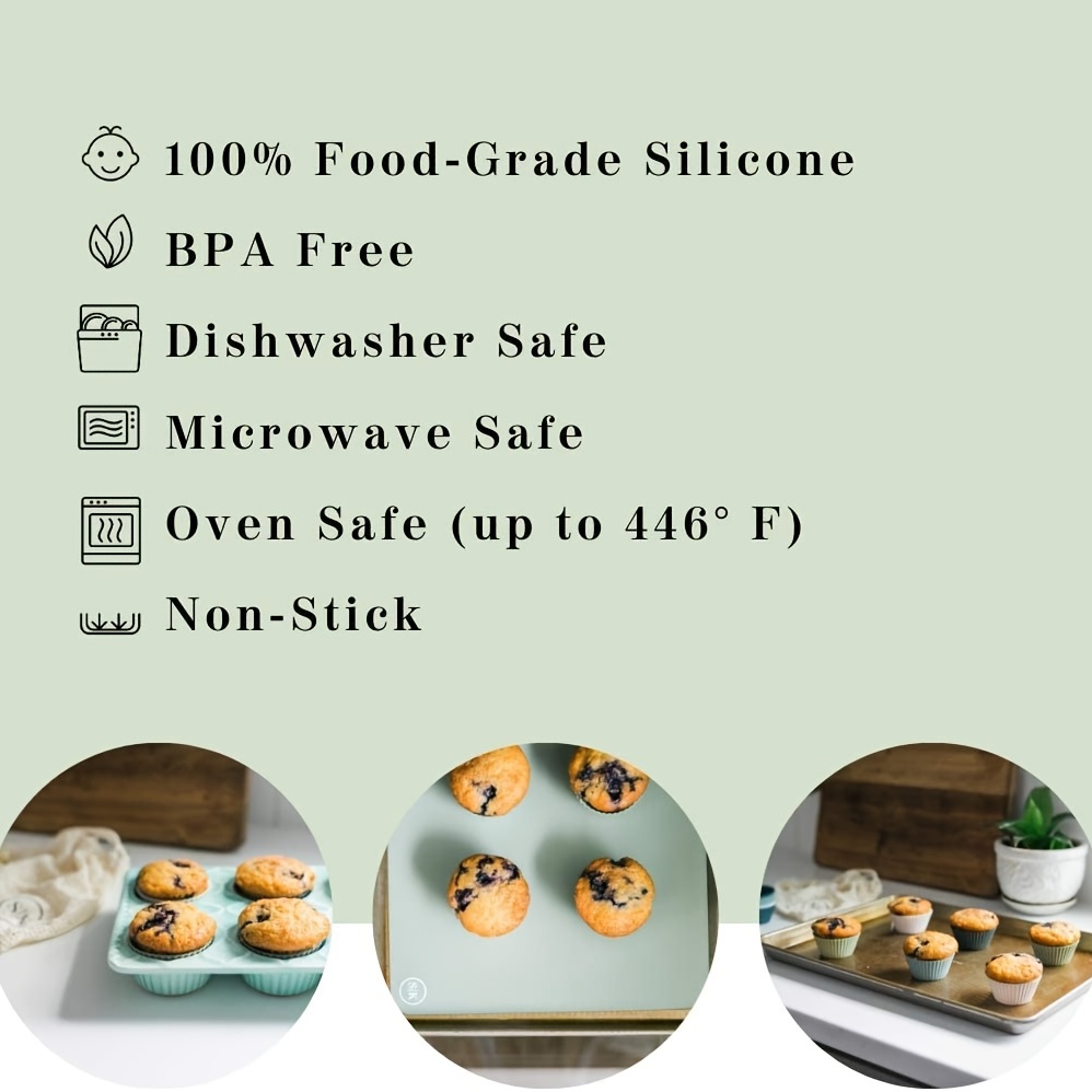Silicone Muffin Cups & Cupcake Liners Baking Tools