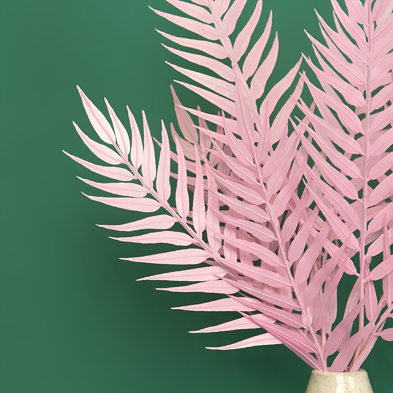 Artificial Golden Palm Leaves Realistic Golden Plants Leaf - Temu