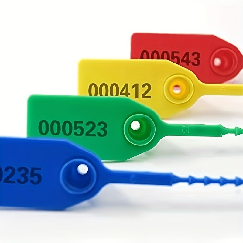 Plastic Tamper Evident Seals Fire Extinguisher Numbered Zip Temu New