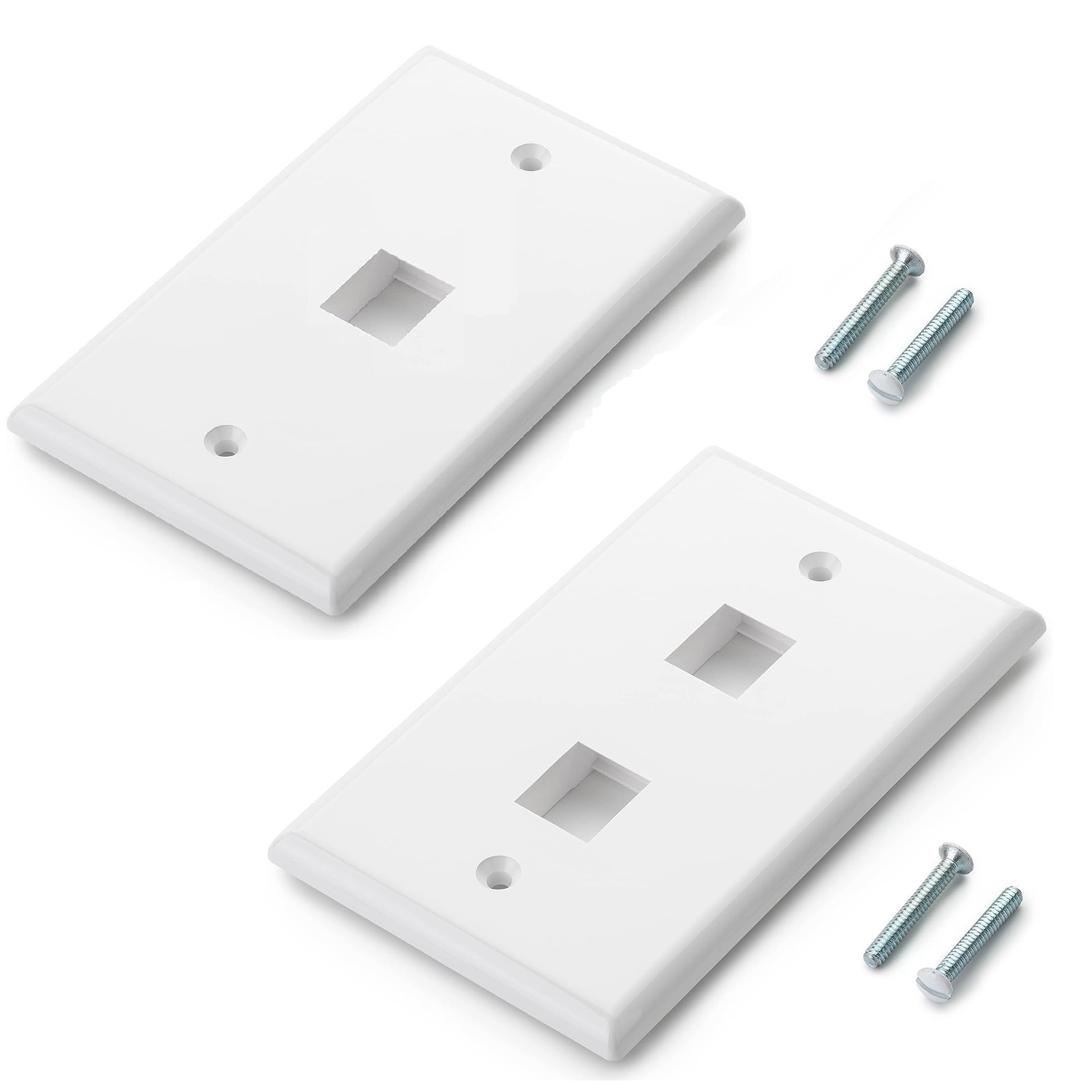 1/3/5 pezzi, piastra a muro Keystone, placca a muro singola per jack  Keystone RJ45/ /F-TV/USB e inserti modulari - Temu Italy