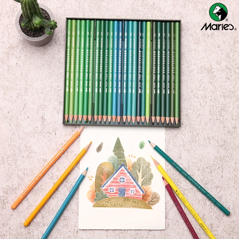 Marie's Colored Pencils Kit Oil based Coloring Pencils Oil - Temu