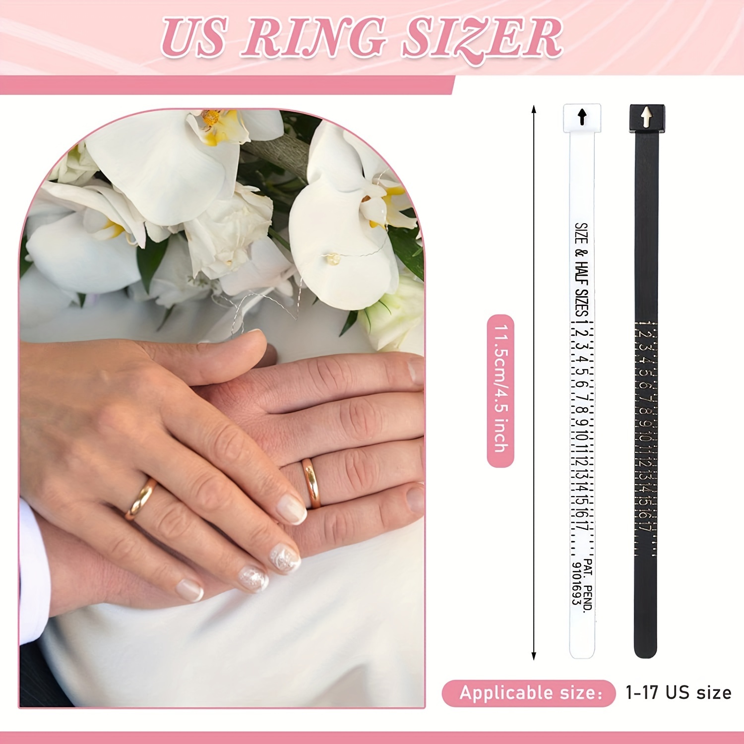 Finger Sizers-Plastic Ring Sizing Tool
