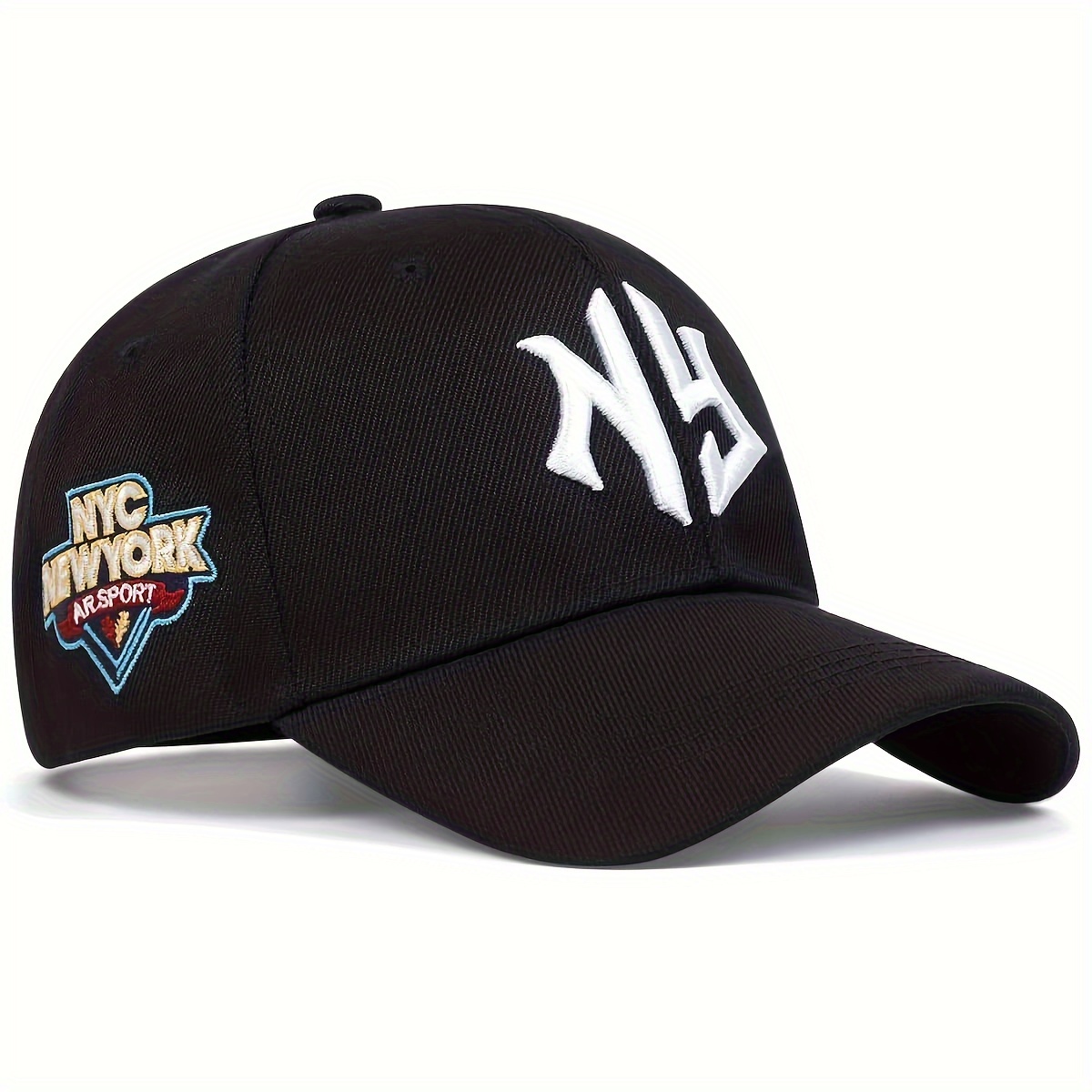 

1pc Men's Baseball Cap Ng Nyc New York Embroidered Cao, Outdoor Sun Hat Adjustable Casual Hat For Travel Vacation