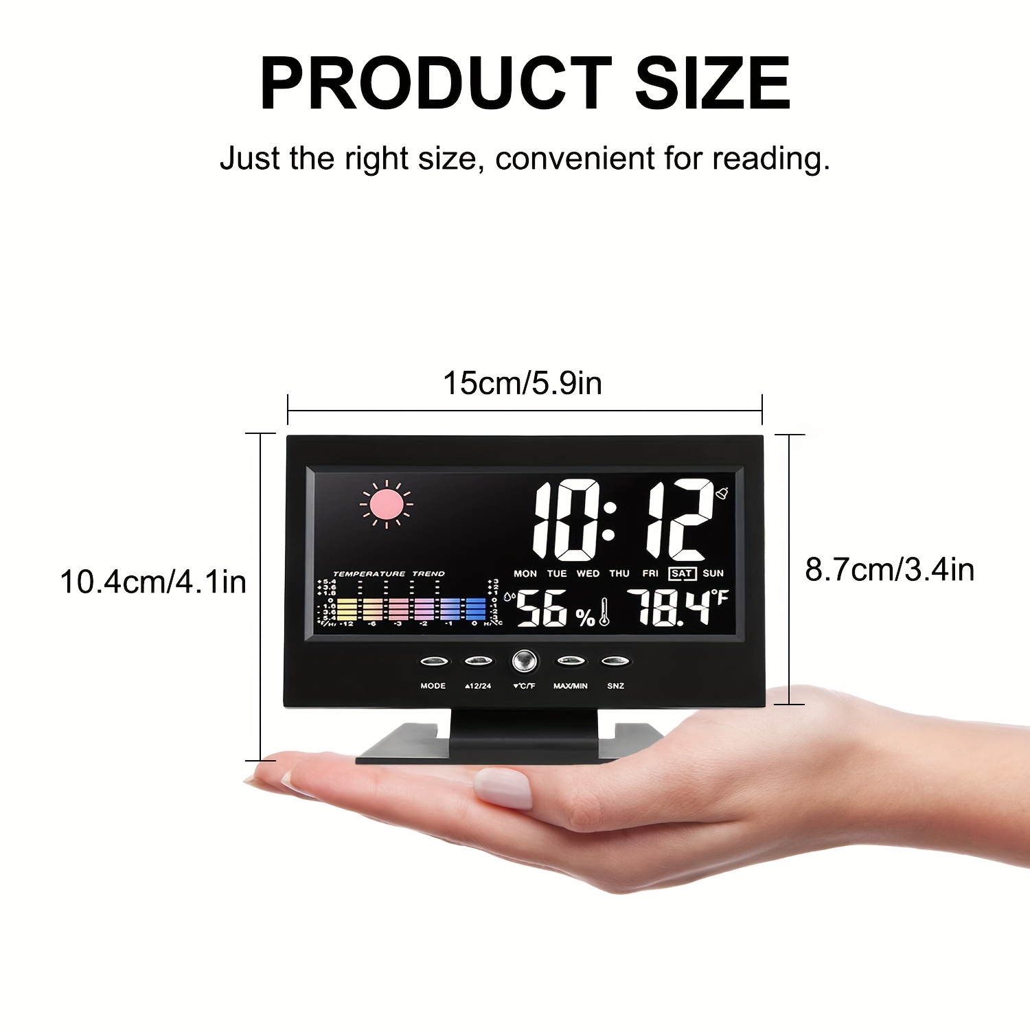Window Desk Calendar with Thermometer