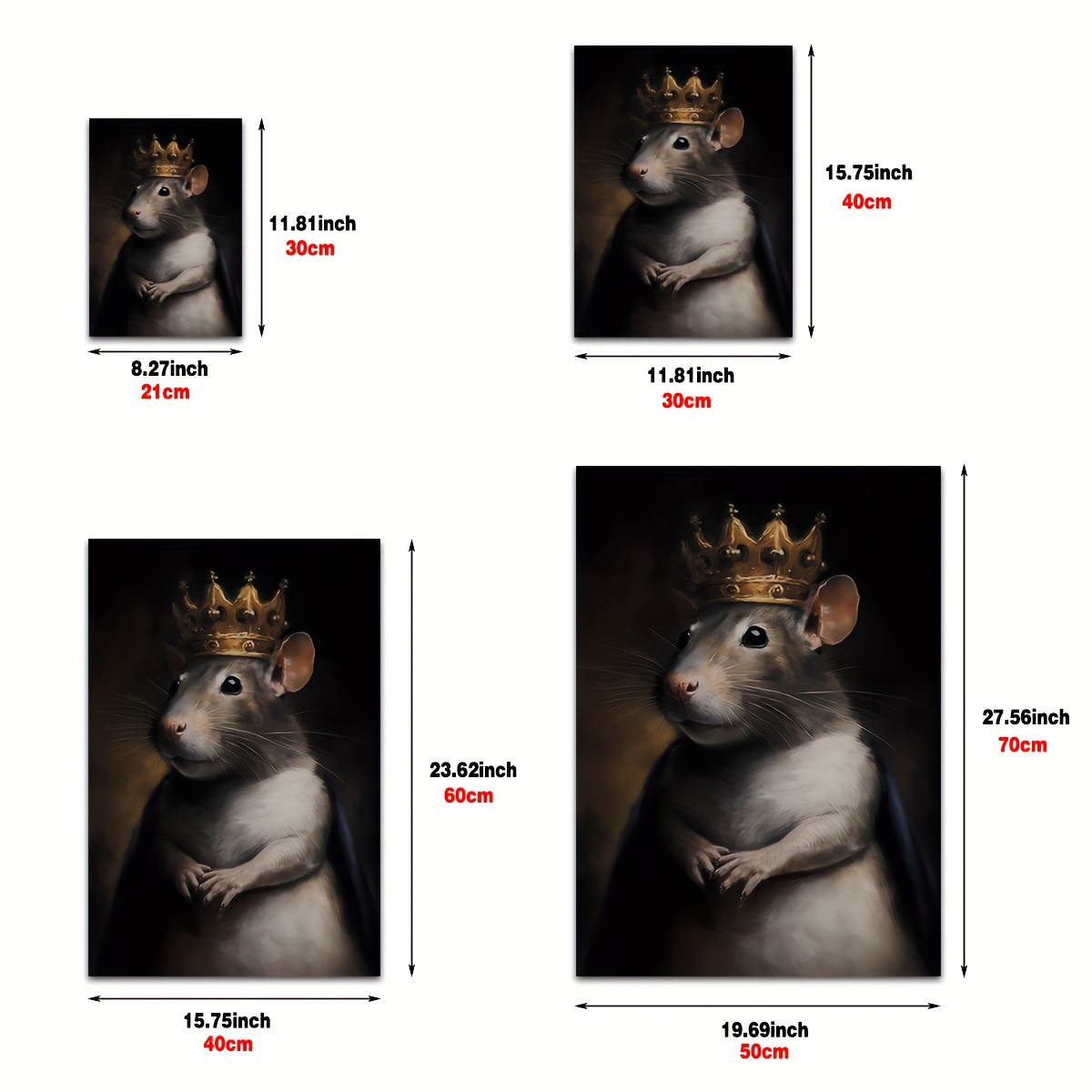 Rat King, Stretched Canvas