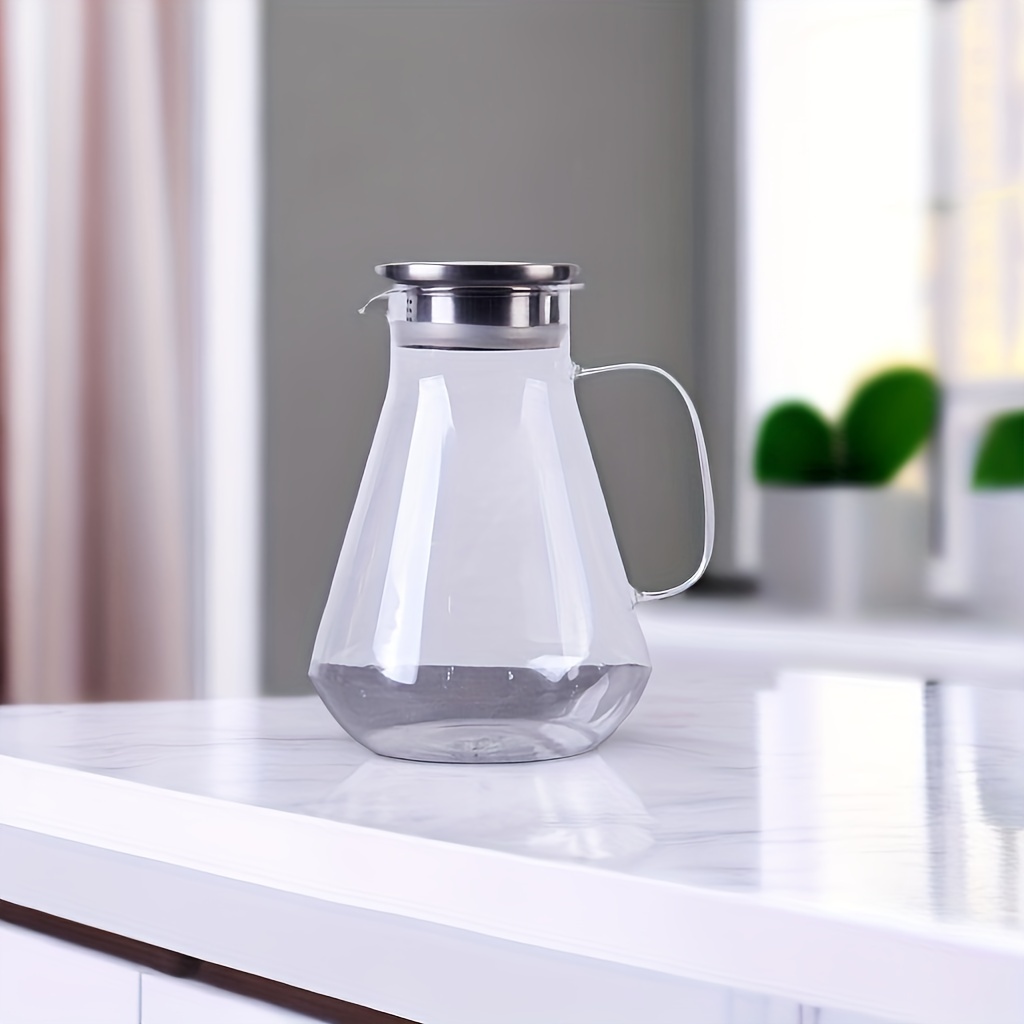 Glass Teapot With Stainless Steel Infuser Lid Clear Glass - Temu