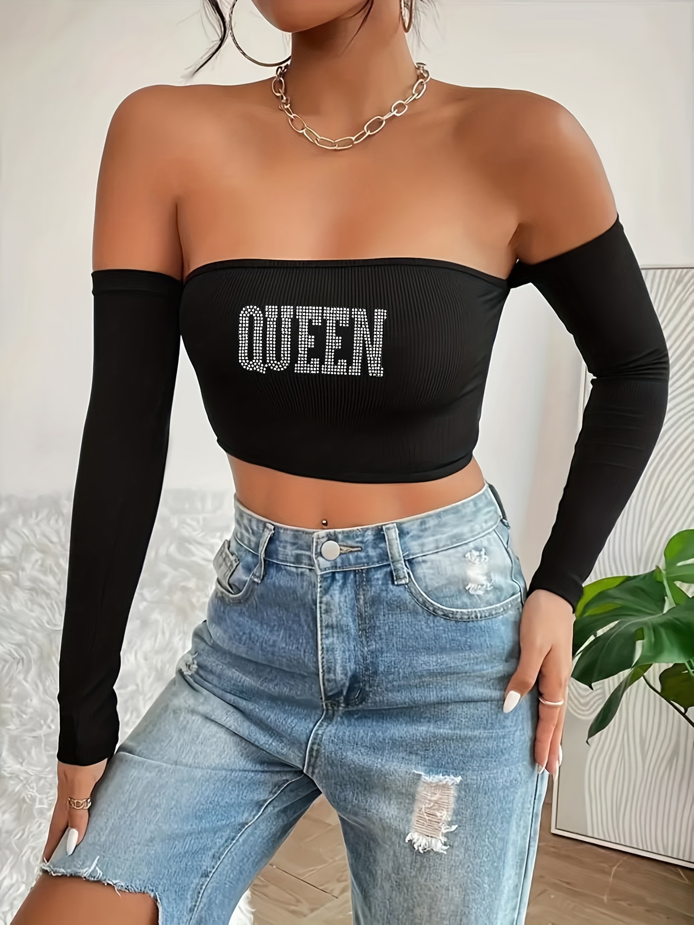 Trendy Queen Womens Tube Tops Strapless Crop Tops Basic Backless Sleeveless  Bandeau Cute Summer Outfits Sexy Solid Tops at  Women’s Clothing