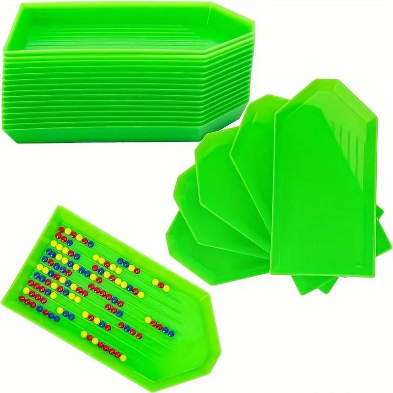 Plastic Trays Beaded Sorting Tray Storage Boxes Diamond - Temu