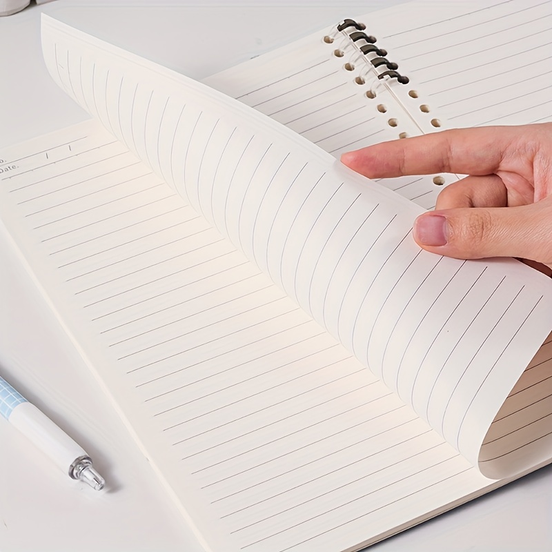 Cahier D'université, Cahier À Spirale À Couverture Jaune Souple