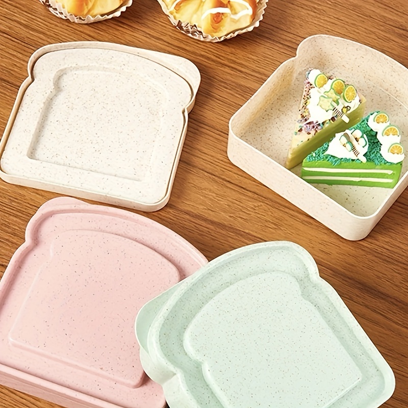 Portable Lunch Box Toast Bread Sandwich Box Bento Box - Temu