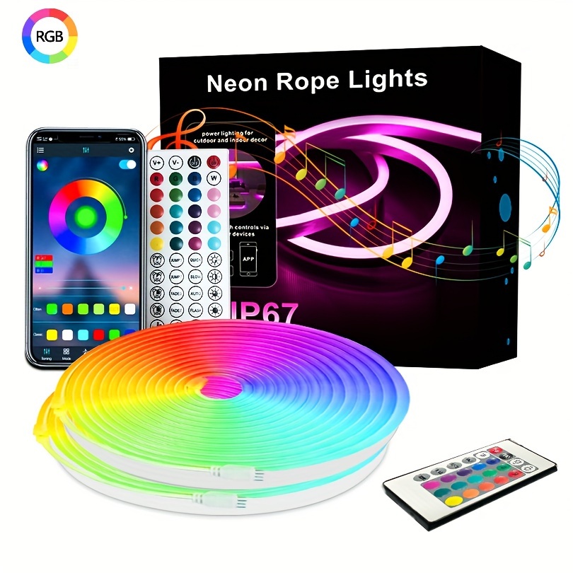 16.4FT RGB 12V Bande de lumières de store de camping-car avec APP