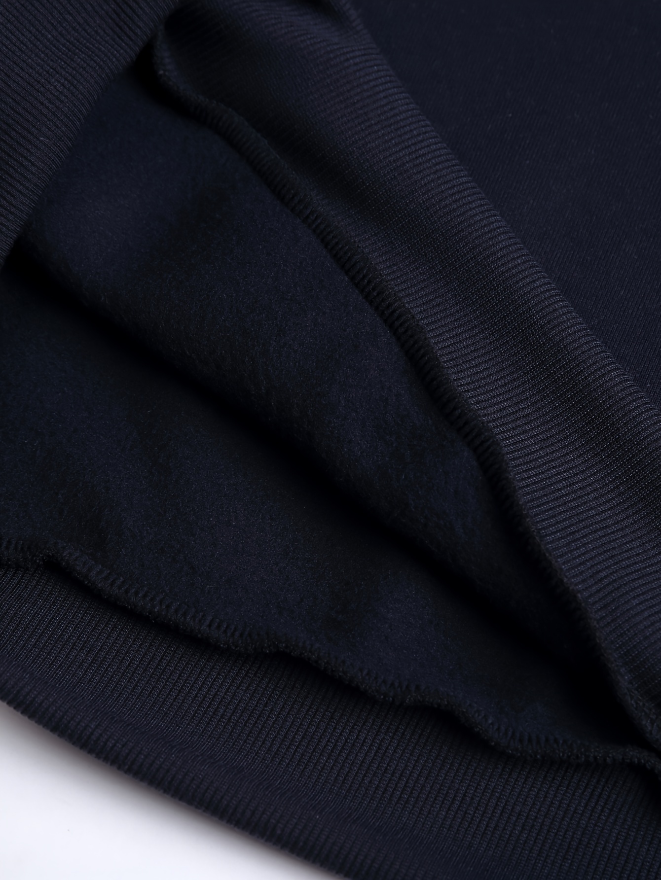 Solid Color Fleece Round Neck Sweatshirt Versatile Long - Temu